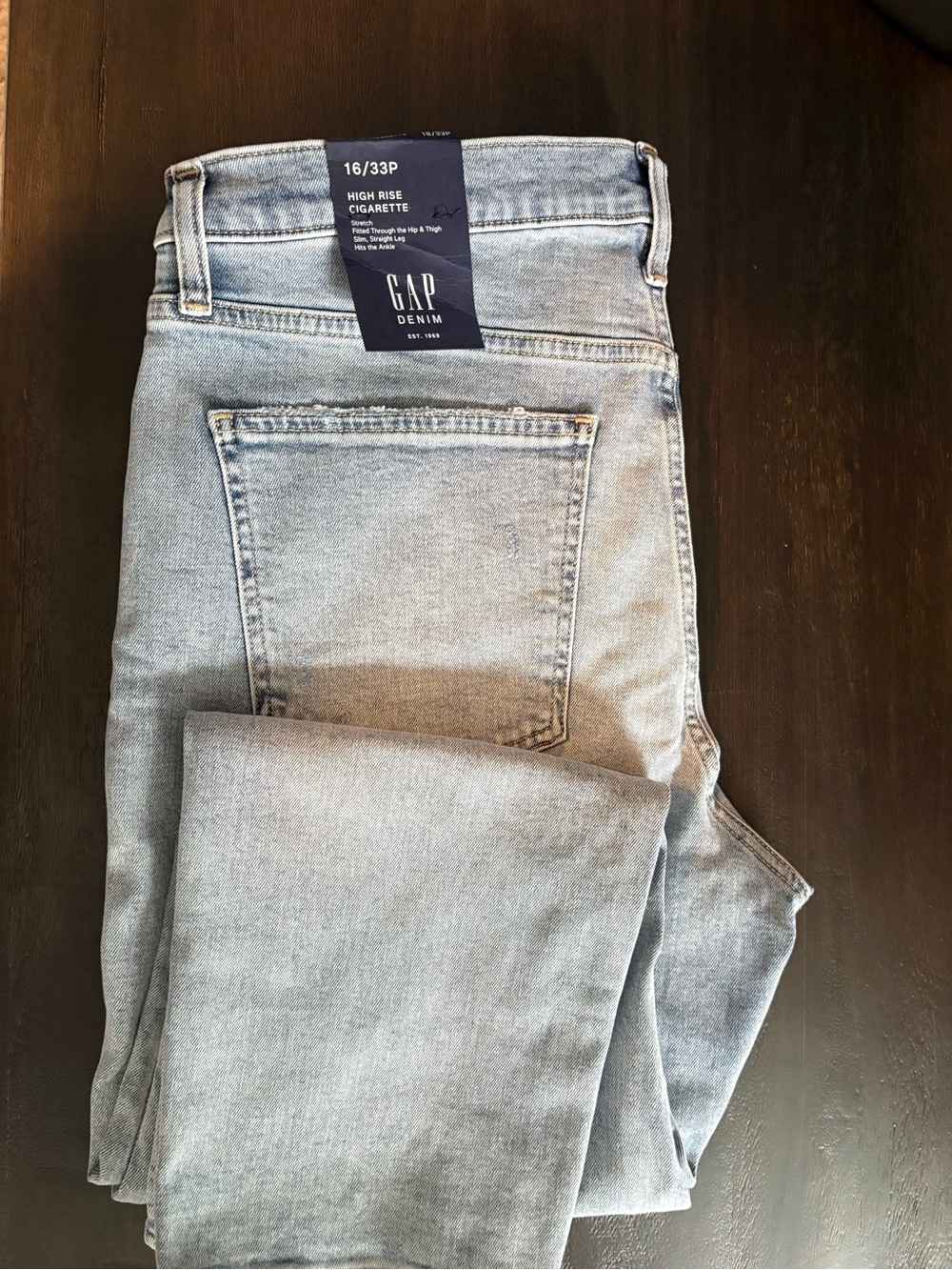 GAP High-Rise Skinny Jeans in Light Blue